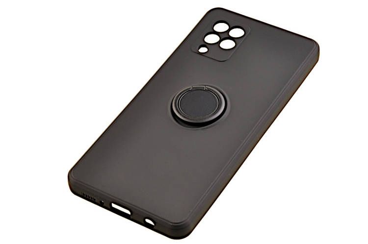 Etui Pastel Ring do Samsung Galaxy A42 5G czarny zdjęcie 3