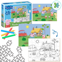 Puzzle Edukacyjne Świnka Peppa 60 El. Dodo Kolorowanka Dla Dzieci 200119