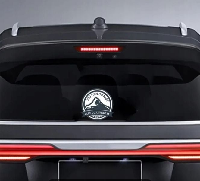Naklejka Ty możesz jechać szybko, ja mogę wjechać wszędzie 4 x 4 Off Road! zdjęcie 4