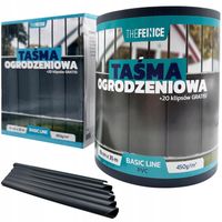 TAŚMA OGRODZENIOWA ANTRACYT 19cm x 35m OSŁONA NA OGRODZENIE PANELOWE UV