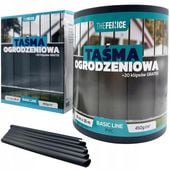 TAŚMA OGRODZENIOWA ANTRACYT 19cm x 35m OSŁONA NA OGRODZENIE PANELOWE UV