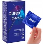 Durex Extra Safe prezerwatywy super mocne dodatkowo nawilżane 12 szt.