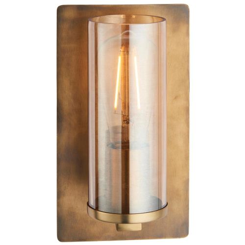 Kinkiet loftowy L&-190598 Light& tuba szklana patyna mosiądz na Arena.pl