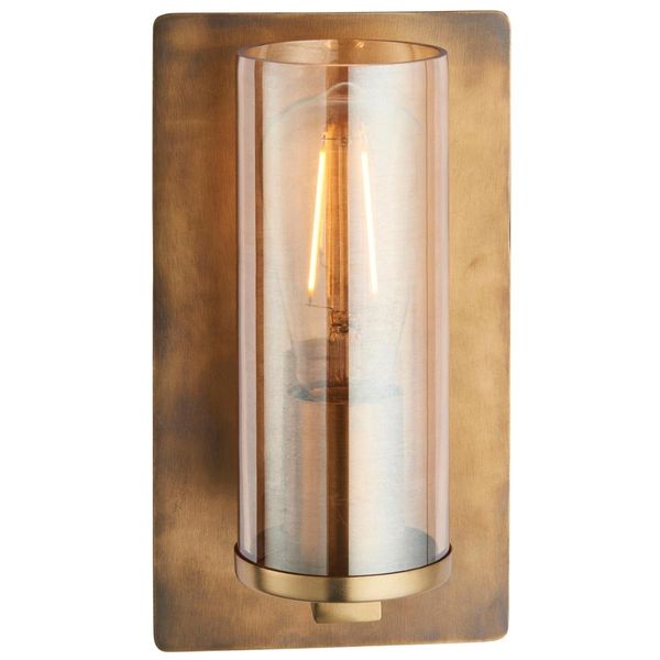 Kinkiet loftowy L&-190598 Light& tuba szklana patyna mosiądz zdjęcie 3