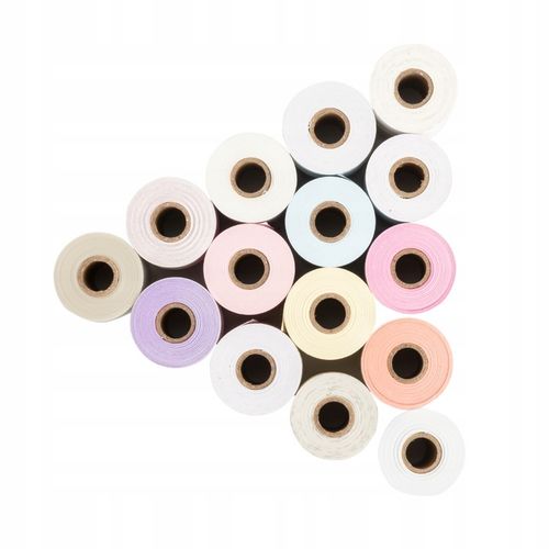 Biały papier termiczny do Phomemo M02 M0x 50mmx3,5m naklejki z klejem 3szt na Arena.pl