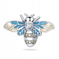 Zawieszka SREBRO 925 Charms Koralik Stoper Bloker Separator Pszczoła