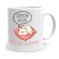 Kubek Śmieszny Zabawny Jestem Dobra W Łóżku Z Nadrukiem Ze Zdjęciem