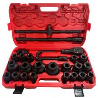 Nasadki Udarowe Wzmocnione Klucze Udarowe 3/4" 6 KĄTNE 26 sztuk Kraft&Dele