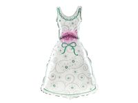 Balon foliowy "Suknia ślubna", 45 cm x 81 cm [balon z helem]