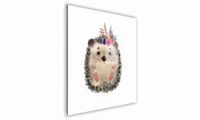 OBRAZ NA SZKLE KWADRATOWY 60x60cm 038 Jeżyk