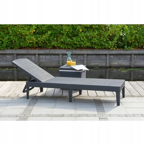 Leżak ogrodowy składany regulowany Jaipur grafitowy Keter na Arena.pl