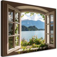 Obraz do salonu sypialni kuchni biura, Widok z okna na góry i