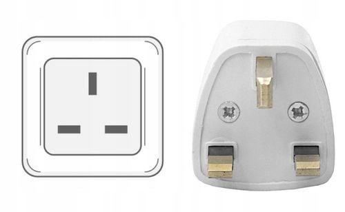 2x Przejściówka Angielska Adapter Polska Anglia Wtyczka typ G EU UK na Arena.pl