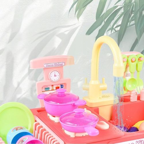KUCHNIA ZLEW Z WODĄ DLA DZIECI KRAN NA BATERIE PALNIKI AKCESORIA WARZYWA na Arena.pl