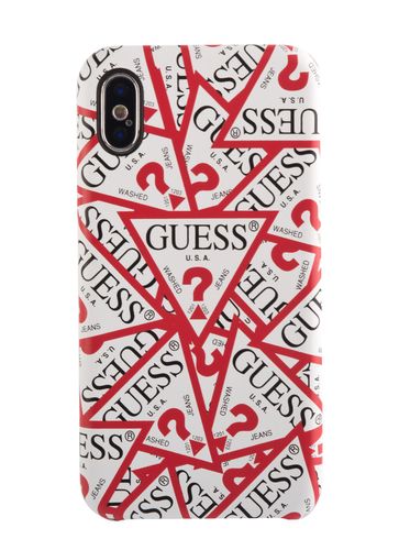 GUESS HARD CASE TRIANGLE Apple iPhone X - WHITE na Arena.pl