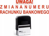 PIECZĄTKA samokopiująca - ZMIANA NUMERU RACHUNKU BANKOWEGO czerwony tusz