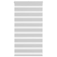 Roleta zebra, jasnoszara, szerokość tkaniny 85,9 cm, poliester