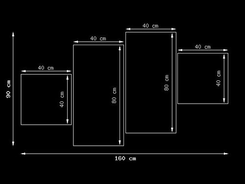 90cm 160 obraz 4 elem Płomień ścienny druk cyfrowy na Arena.pl