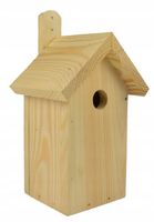 BUDKA LĘGOWA DLA PTAKÓW DREWNIANY DOMEK KARMNIK