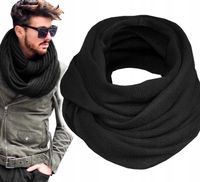 Polski CIEPŁY KOMIN MĘSKI zimowy szalik NOWE WZORY