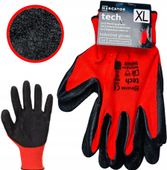 rękawice robocze mercator tech red+black latex - xl - 1 para