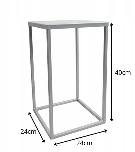NOWOCZESNY KWIETNIK LOFT SREBRNY SIMPLE 061/K-12-1P-40S na Arena.pl