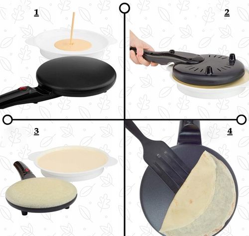 NALEŚNIKARKA ELEKTRYCZNA SZYBKA PATELNIA DO NALEŚNIKÓW BEZ UŻYCIA TŁUSZCZU na Arena.pl