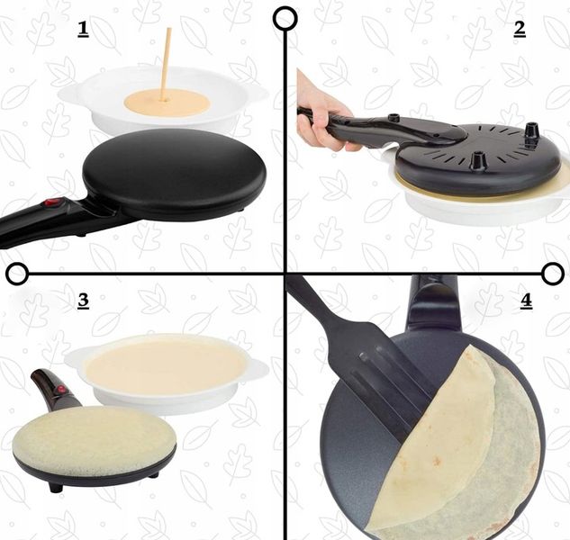 NALEŚNIKARKA ELEKTRYCZNA SZYBKA PATELNIA DO NALEŚNIKÓW BEZ UŻYCIA TŁUSZCZU zdjęcie 14