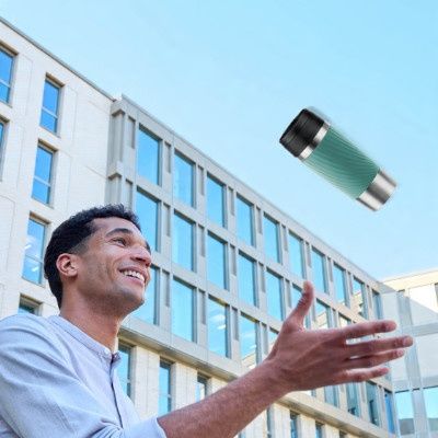 Kubek termiczny Classic Twist 0.36L zielony silikonowa osłona na Arena.pl