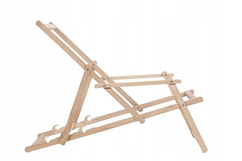 Leżak drewniany z podłokietnikami ogrodowy San-Drew TP38 na Arena.pl