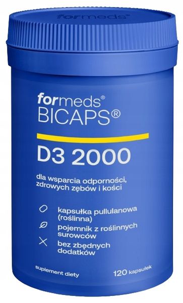 ForMeds BICAPS D3 2000 - Wsparcie odporności Mocne kości Dobre samopoczucie zdjęcie 1