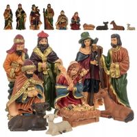 Figurki do szopki bożonarodzeniowej szopka ozdoba świąteczna 10 elementów