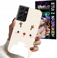 ETUI CASE DO SAMSUNG S21 ULTRA - ŚWIĄTECZNE WZORY RENIFER MIKOŁAJ ŚWIĘTA