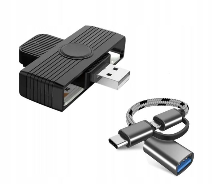 Czytnik Kart Kierowców|USB-A + USB-C + Micro USB zdjęcie 1