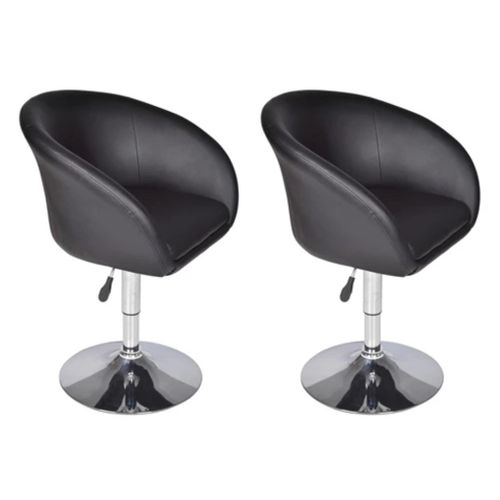 Fotel barowy x2, czarny na Arena.pl