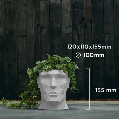 Doniczka okrągła Apollo APL10 | Biały Mat, Kolor Biały Mat, Concrette, Wymiary 11x15.5 cm na Arena.pl