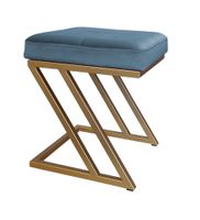 Pufa ZETA LOFT taboret podnóżek podstawa złota MG33