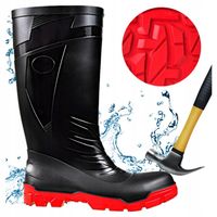 Kalosze męskie Gumowce Robocze Antyprzebiciowe Górnicze z Noskiem POLSKIE