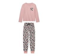 Piżama dziewczęca dziecięca różowa 110-116 bawełniana