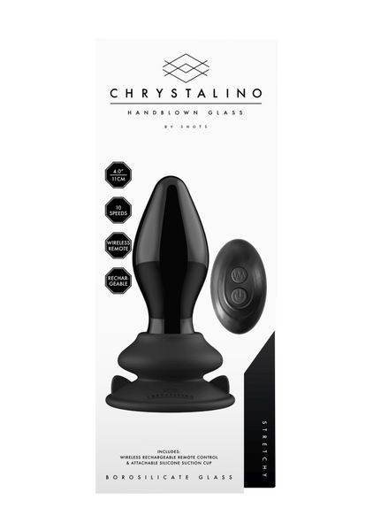 stretchy - with suction cup and remote - 10 speed - black zdjęcie 5