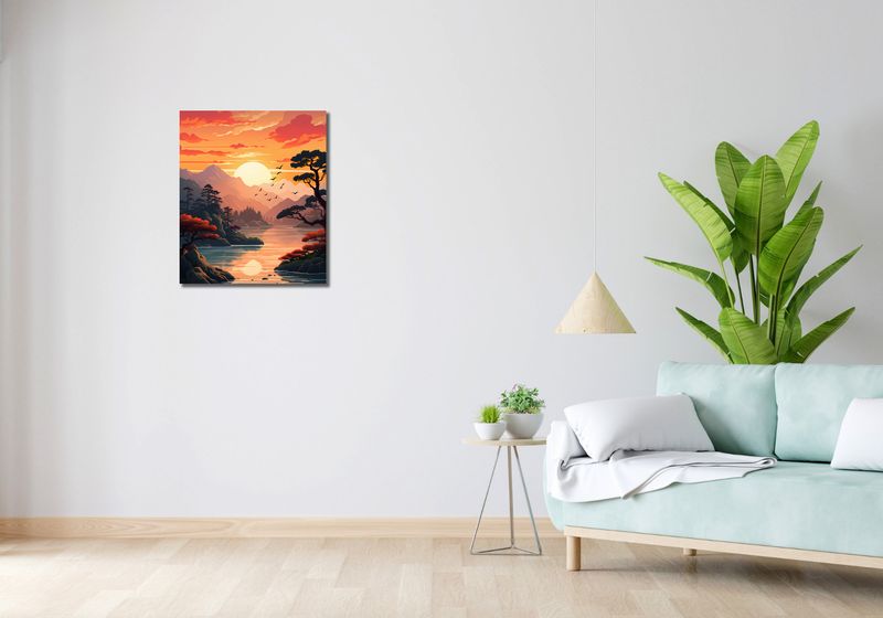Obraz 50x60cm Złoty Zachód zdjęcie 2