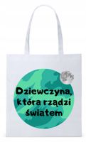 Dla Dziewczyny Żony Torba Eco Biała Shopper Z Nadrukiem Ze Zdjęciem