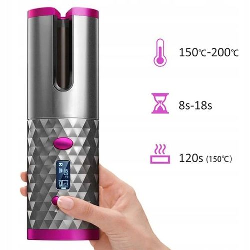 Lokówka automatyczna BEZPRZEWODOWA do włosów loków STYLIZACJI obrotowa LCD na Arena.pl