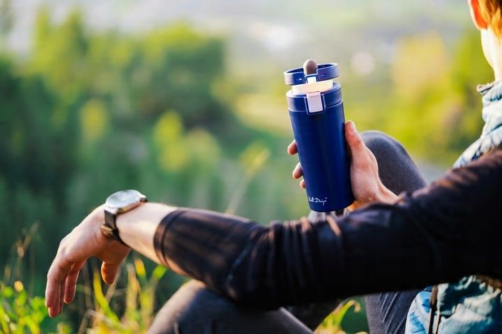 VIALLI KUBEK TERMICZNY PRÓŻNIOWY STALOWY KAWY HERBATY FUORI HERBATY 400 ml zdjęcie 3