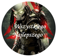 Opłatek na tort Urodziny Predator Łowca Postać 18 30 40 50