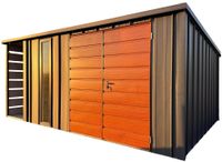 Schowek – Domek ogrodowy 6×5 m + wiata 1 m  blacha na rąbek ID1225