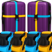 4X PAS ZABEZPIECZAJĄCY DO WALIZKI TORBY BAGAŻU MOCNY PASEK SPINAJĄCY BAGAŻ