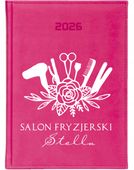 KALENDARZ A6 2026 TYGODNNIOWY TERMINARZ z nadrukiem SALON FRYZJERSKI