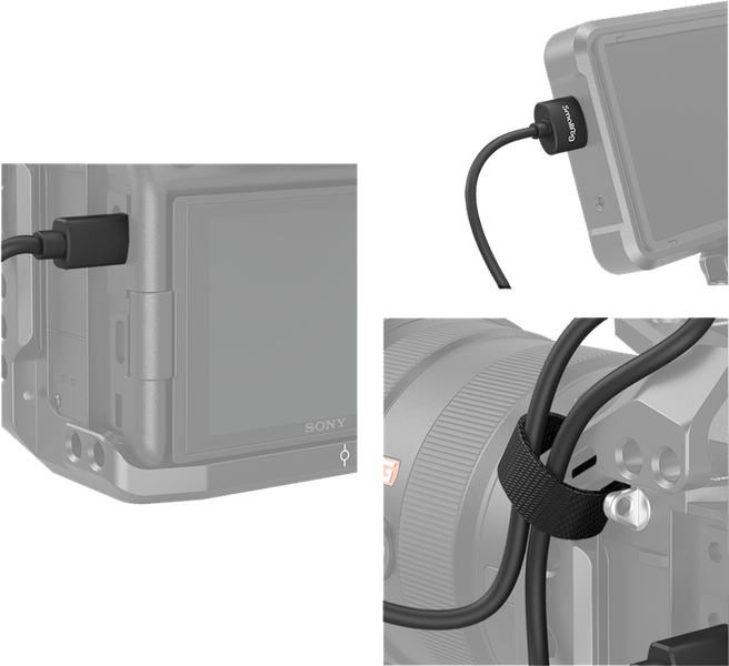 SmallRig 3043B HDMI - micro HDMI Kabel Slim 4K 55cm zdjęcie 6