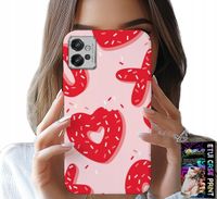 ETUI DO MOTOROLA G32 - KOBIECE, MODNE WZORY XOXO SERCE + FOLIA